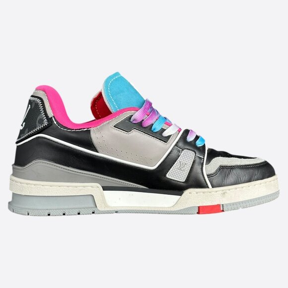 Louis Vuitton Black Multicolor Upcycle Trainers - Picture 5 of 8